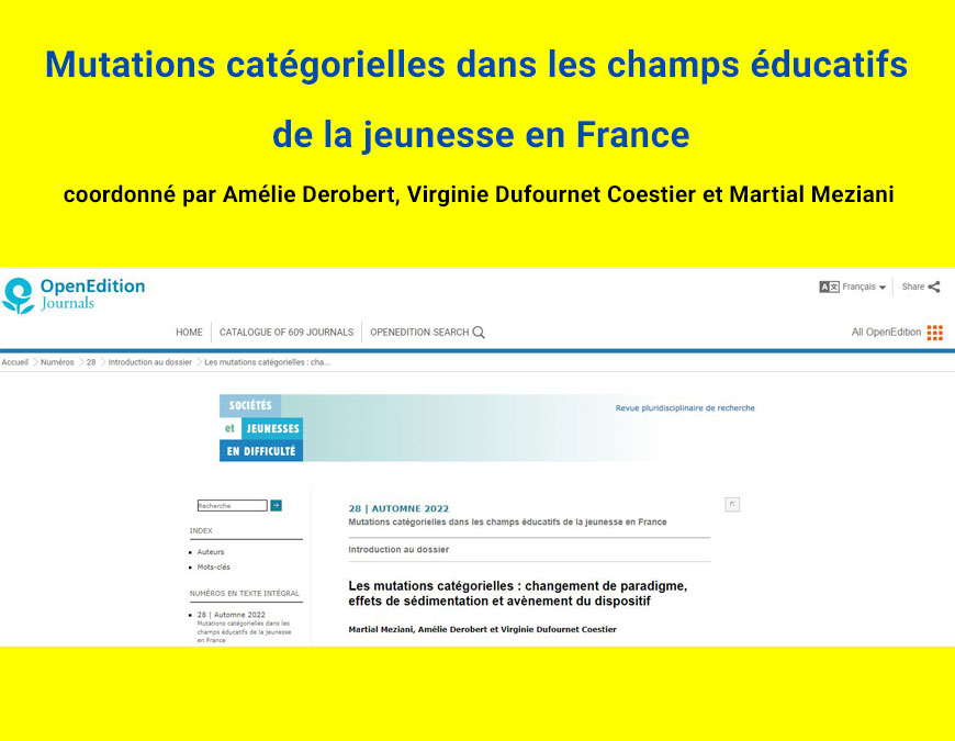 Mutations catégorielles dans les champs éducatifs de la jeunesse en France