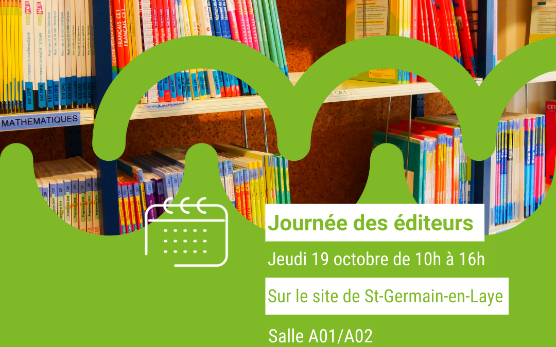 Journée des éditeurs sur le site de Saint-Germain en Laye – Jeudi 19 octobre