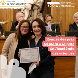 Prix la main à la pâte à l'Institut de France - Félicitations à notre lauréate