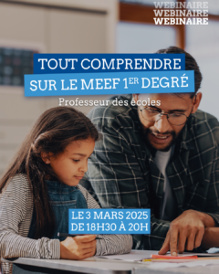 Webinaires du master MEEF mention premier degré